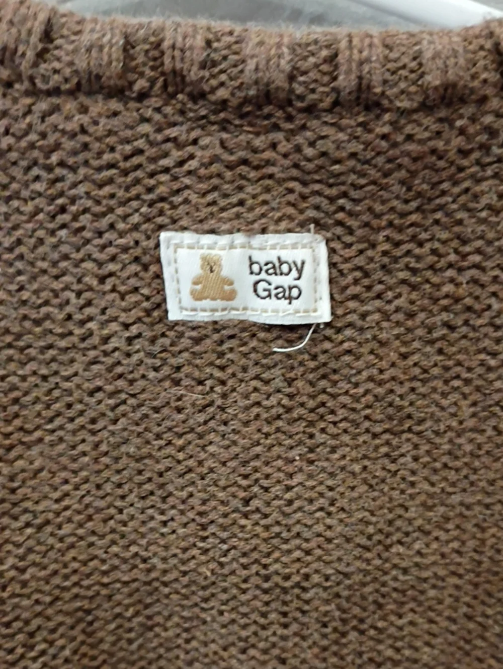 Baby GAP Brown Cable Knit One-Piece
